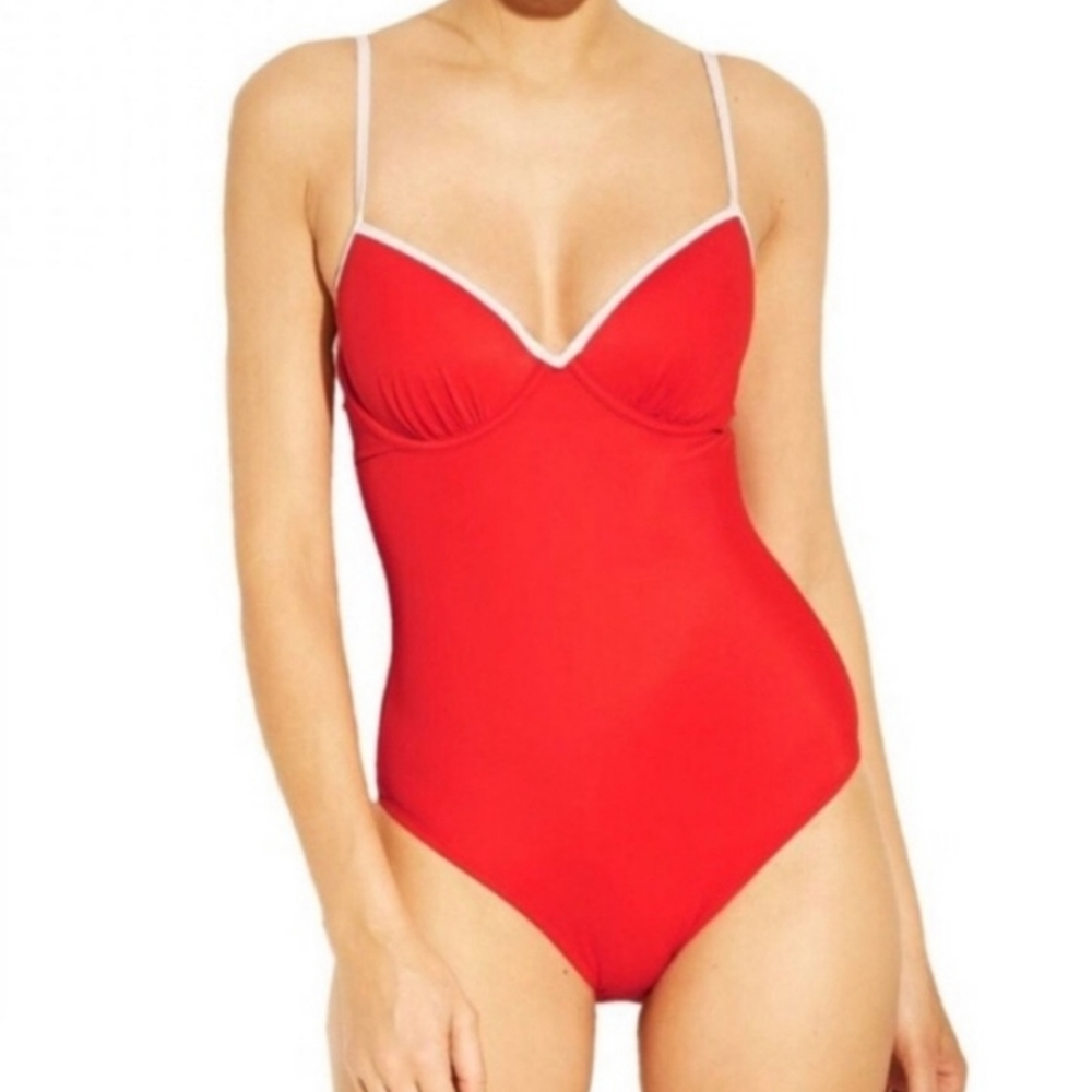Red One-piece Swimsuit xs s 32B
